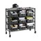 Seville Classics 4-Tier NSF 9-Bin Rack, 36" W x 14" D x 31" H